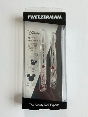 Tweezerman Disney Mickey + Minnie Mouse Petite Tweezer Set NEW